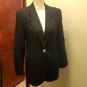 Black Wool Blazer